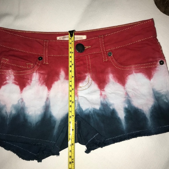 Sold 🇺🇸4th of July Tie Dye Jean Denim Shorts⭐️ - Picture 5 of 7